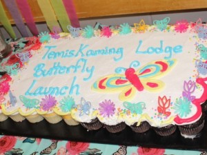 Launch celebrations at Temiskaming Lodge included remarks, games and crafts, live music and cake!
