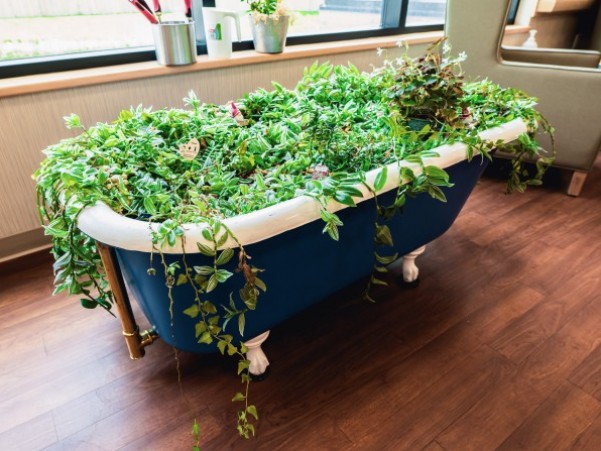 An original bathtub from The Villa Care Centre